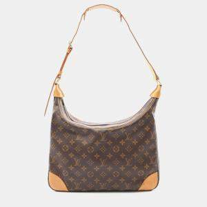 Pre Owned Louis Vuitton Boulogne 35 Monogram Canvas Shoulder Bag
