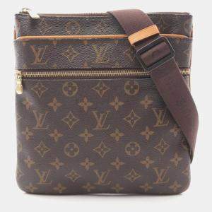 Pre Owned Louis Vuitton Pochette Valmy Brown Monogram Canvas Crossbody Bag