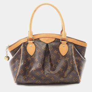 Pre Owned Louis Vuitton Tivoli PM Brown Monogram Canvas Tote Bag