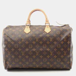Louis Vuitton Speedy 40 Brown Monogram Canvas Handbag