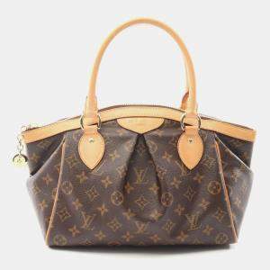 Pre Owned Louis Vuitton Tivoli PM Brown Monogram Canvas Tote Bag