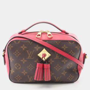 Pre Owned Louis Vuitton Saintonge Brown Monogram Canvas Crossbody Bag