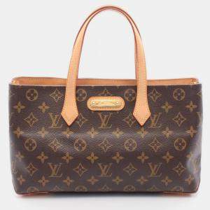 Louis Vuitton Wilshire PM Brown Monogram Canvas Tote Bag