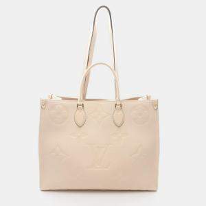Pre Owned Louis Vuitton OnTheGo GM Monogram Empreinte Leather Tote Bag