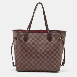 Pre Owned Louis Vuitton Damier Ebene Canvas Neverfull MM Bag