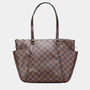 Pre Owned Louis Vuitton Brown Damier Ebene Totally PM