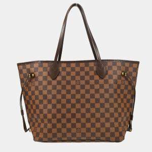 Louis Vuitton Brown Damier Neverfull MM Shoulder Bag