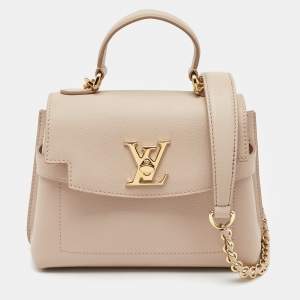 Louis Vuitton Greige Leather LockMe Ever Mini Bag