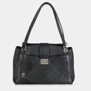 Pre Owned Louis Vuitton Black Monogram Mahina Sevres Bag
