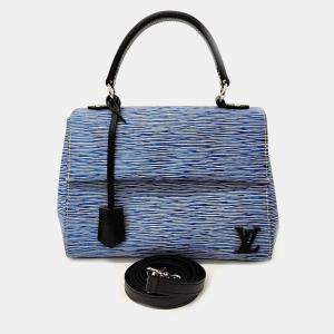 Pre Owned Louis Vuitton Blue Leather Epi Clooney BB