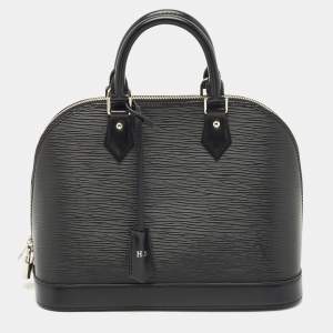 Pre Owned Louis Vuitton Black Epi Leather Alma PM Bag