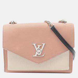 Louis Vuitton Pink Bicolor Leather MyLockMe Chain BB