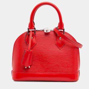 Louis Vuitton Red Epi Alma BB Bag