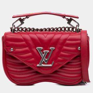 Pre Owned Louis Vuitton Red New Wave Chain Bag PM