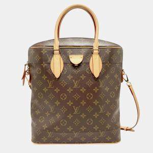 مملوكة مسبقًا Louis Vuitton Carryall MM Brown Monogram Coated Canvas Shoulder Bag