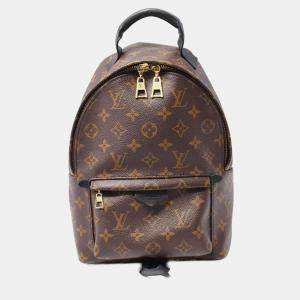 مملوكة مسبقًا Louis Vuitton Palm Springs PM Monogram Brown Black Coated Canvas Backpack