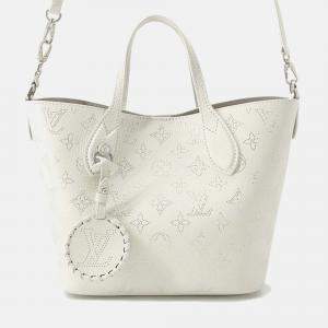 Louis Vuitton Blossom PM White Monogram Mahina Leather Bag
