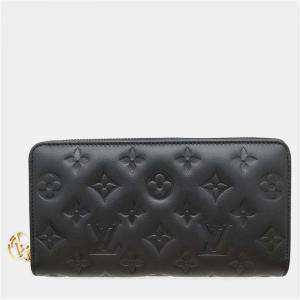 Louis Vuitton Zippy Noir Monogram Lambskin Wallet