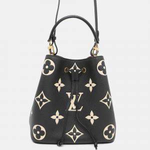 Pre Owned Louis Vuitton Neonoe MM Bicolor Monogram Empreinte Leather Bag