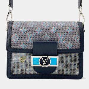 Louis Vuitton Dauphine Mini Navy Multicolor Leather Bag