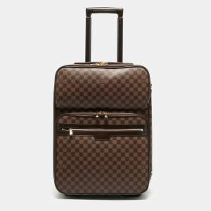 Pre Owned Louis Vuitton Damier Ebene Canvas Business Pegase Legere 55 Luggage