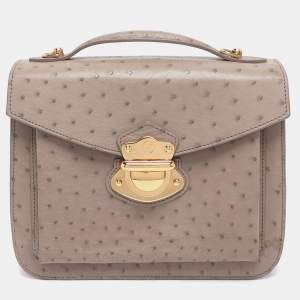 مملوكة مسبقًا Louis Vuitton Beige Ostrich Mirada Bag