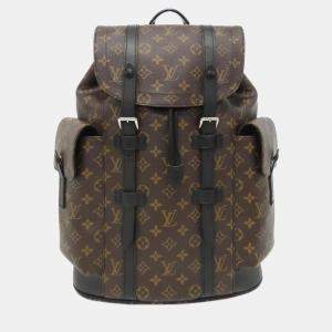 Louis Vuitton Brown Monogram Macassar Christopher MM Backpack