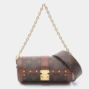 Louis Vuitton Papillon Trunk Shoulder Bag Coated Canvas Leather MonogramBrown