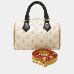 Louis Vuitton Monogram Speedy Bandouliere 20 Bag Dune