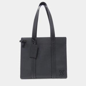 Pre Owned Louis Vuitton Take Off Tote Black Aerogram Leather Handbag