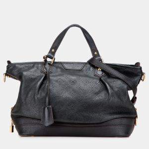 Pre Owned Louis Vuitton Black Monogram Mahina Stellar PM