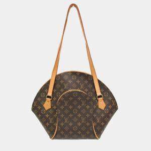 Pre Owned Louis Vuitton Ellipse Shopping Brown Canvas Shoulder Bag