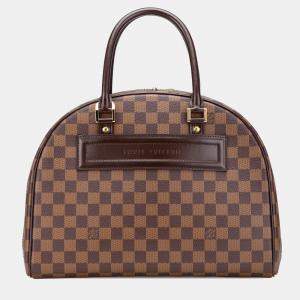 Pre Owned Louis Vuitton Brown Damier Ebene Nolita 24 Heures