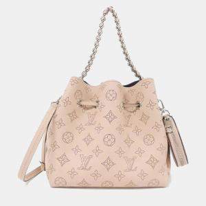 Pre Owned Louis Vuitton Bella Magnolia Mahina Leather Shoulder Bag