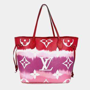 Louis VuittonMonogram Escar Neverfull Mm Shoulder Bag Tote Canvas  Red