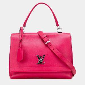 Pre Owned Louis Vuitton Pink Lockme II BB Bag