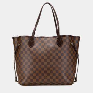 Pre Owned Louis Vuitton Brown Damier Ebene Neverfull MM Bag
