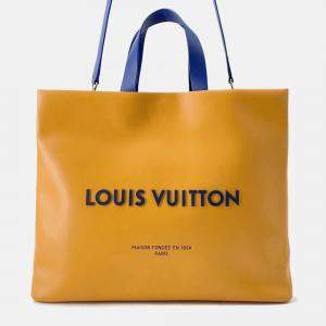 Louis Vuitton Shopper Tote Saffron Leather Size MM