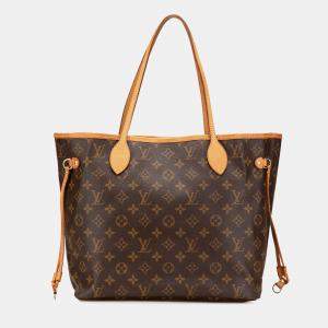 Louis Vuitton Brown Monogram Neverfull MM Bag