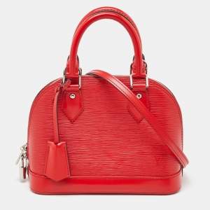 مملوكة مسبقًا Louis Vuitton Coquelicot Epi Leather Alma BB Bag