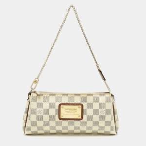 Pre Owned Louis Vuitton Damier Azur Canvas Eva Pochette Bag