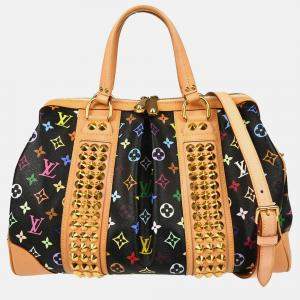 Louis Vuitton Black Multicolor Courtney GM Handbag
