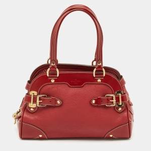 مملوكة مسبقًا Louis Vuitton Red Suhali Leather Le Radieux Bag