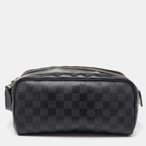 Louis Vuitton Damier Graphite Canvas Dopp Kit Toilet Pouch