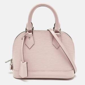 Pre Owned Louis Vuitton Rose Ballerine Epi Leather Alma BB Bag