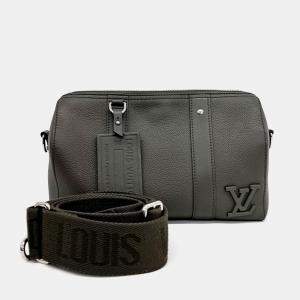 Louis Vuitton Green Leather City Keepall bag