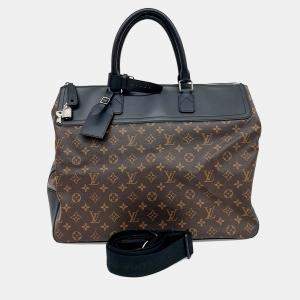 Pre Owned Louis Vuitton Brown PVC Makassar Neo Greenwich bag
