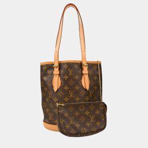 Louis Vuitton Monogram Bucket PM Tote Bag