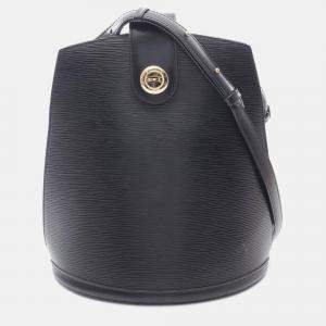 Louis Vuitton Cluny Shoulder Bag  Epi Leather Noir