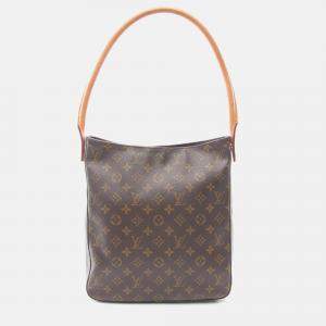 Pre Owned Louis Vuitton Looping GM Shoulder Bag Monogram Canvas